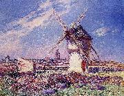 unknow artist Windmills near the Town of Batz oil painting reproduction